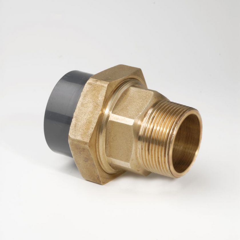 Composite Union Plain/BSP Male Brass in PVC-U BS Inch Adaptor Fittings